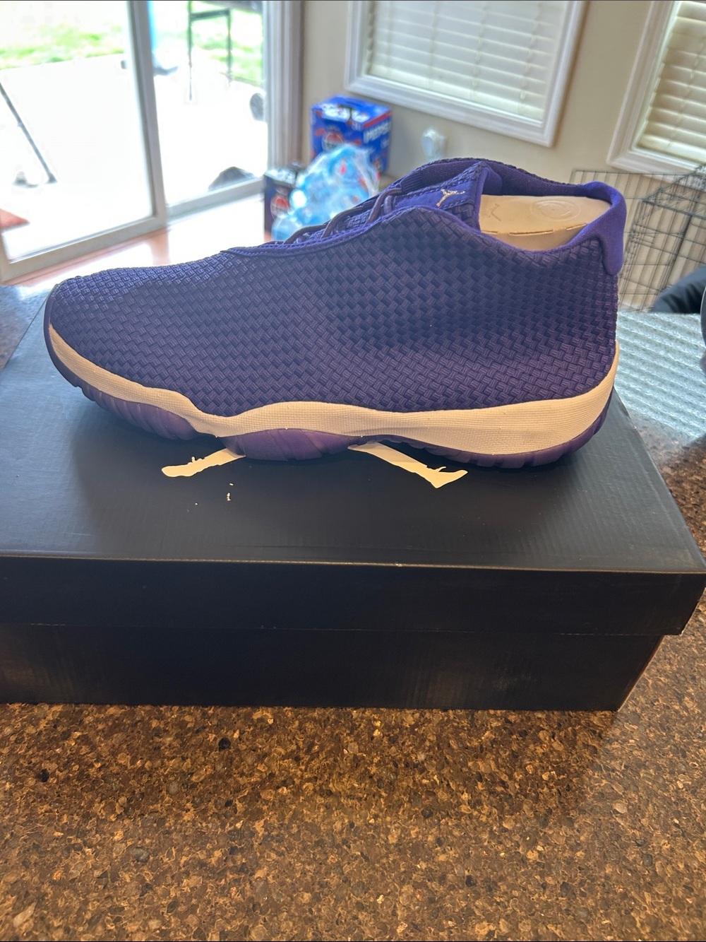 Jordan Future Men's Purple and White Sneakers (2014)